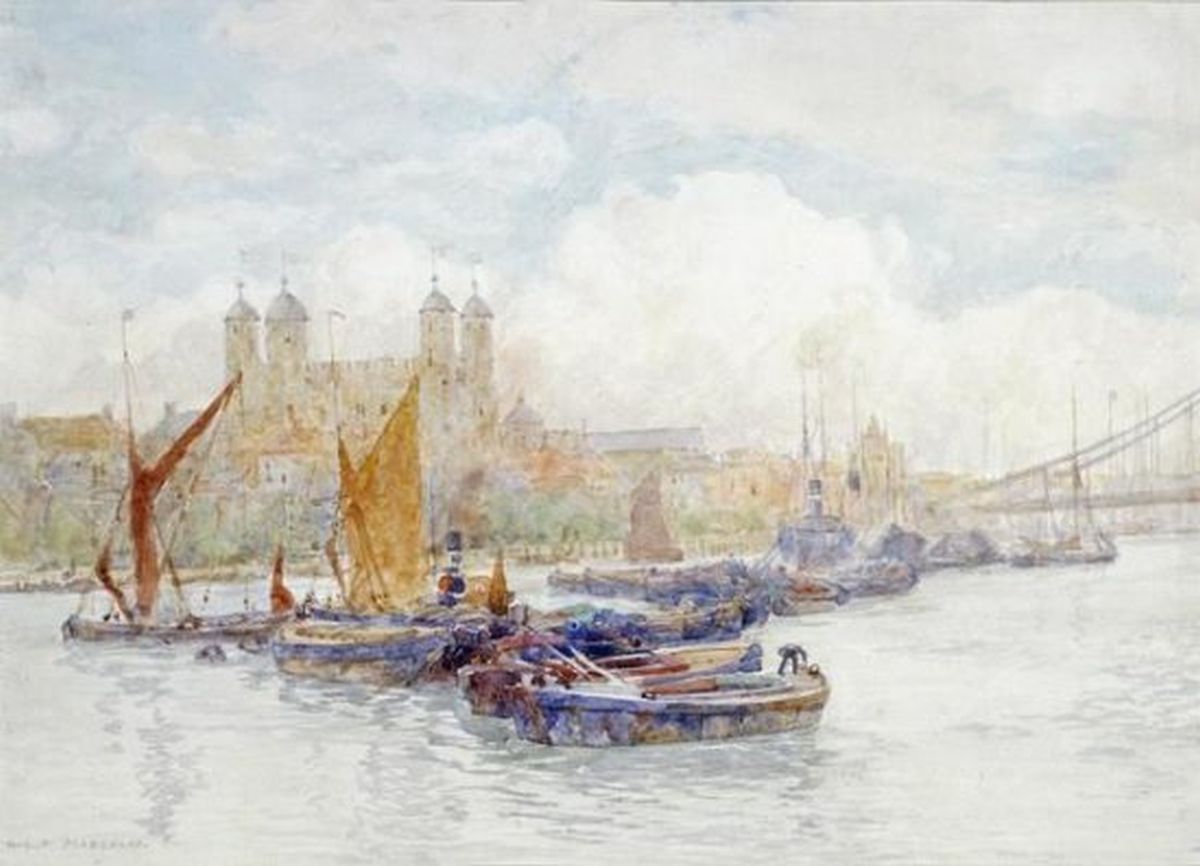 The Tower of London From The Thames (Digital Print)
Size: 30 X 21 3/4
Artist: Herbert Menzies Marshall