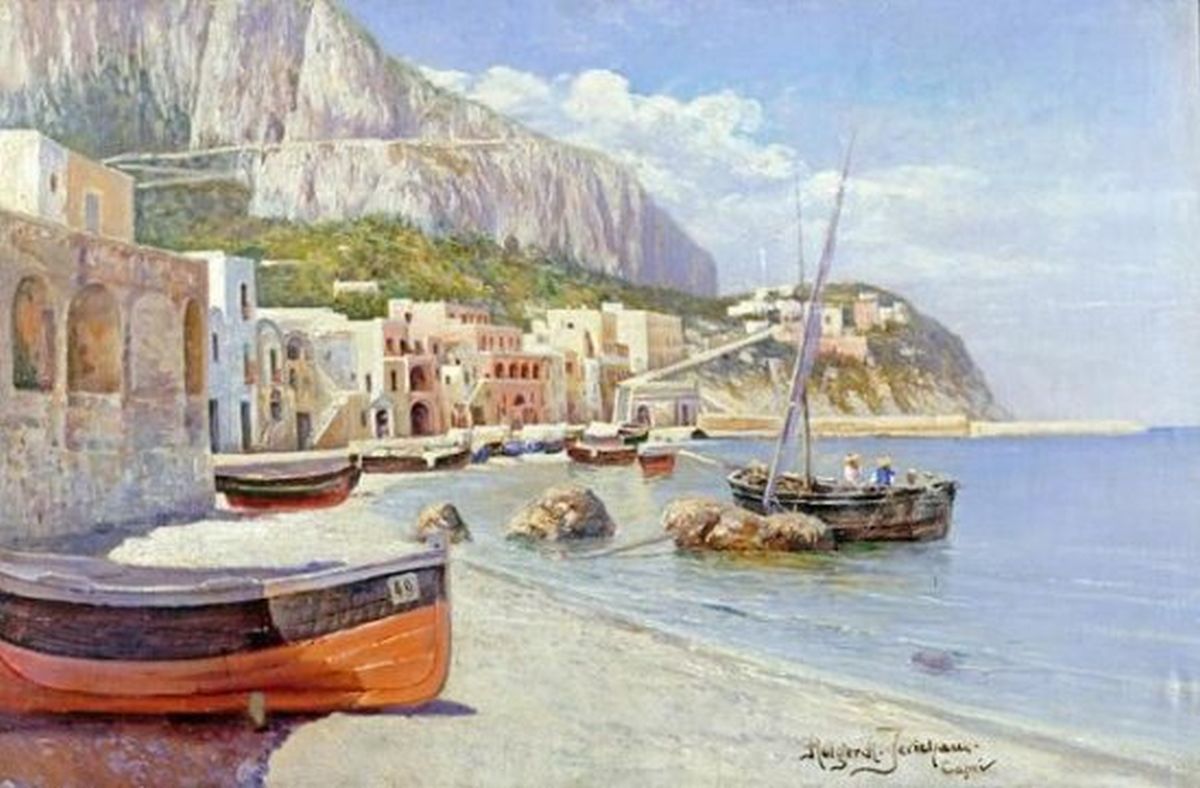 Marina Grande , Capri. (Digital Print)
Size: 30 X 19 3/4
Artist: Holgar Hvitfeld Jerichau