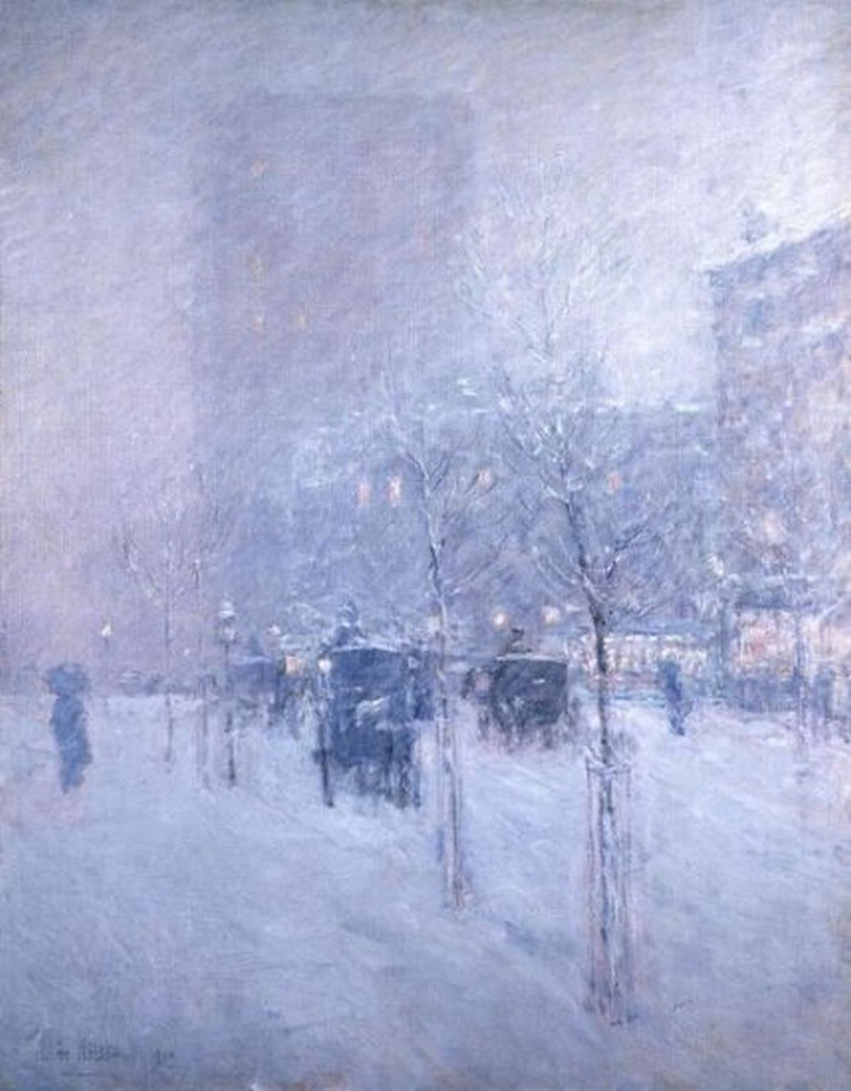 Late Afternoon, New York, Winter, 190
Size: 23 3/8 X 30
Artist: Frederick Childe Hassam (Provided by Bentley Global Arts)